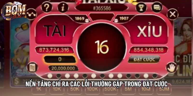Nền tảng chỉ ra các lỗi thường gặp trong đặt cược Nền tảng chỉ ra các lỗi thường gặp trong đặt cược